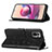 Leather Case Stands Butterfly Flip Cover Holder Y01B for Xiaomi Redmi Note 10S 4G