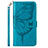 Leather Case Stands Butterfly Flip Cover Holder Y02B for Samsung Galaxy M02s