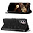 Leather Case Stands Butterfly Flip Cover Holder Y06B for Samsung Galaxy S24 Ultra 5G