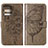 Leather Case Stands Butterfly Flip Cover Holder YB1 for Motorola Moto Edge 40 Pro 5G Gray