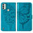 Leather Case Stands Butterfly Flip Cover Holder YB1 for Nokia C31