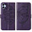 Leather Case Stands Butterfly Flip Cover Holder YB1 for Samsung Galaxy A04E Purple