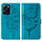 Leather Case Stands Butterfly Flip Cover Holder YB1 for Xiaomi Poco X5 Pro 5G Blue