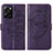 Leather Case Stands Butterfly Flip Cover Holder YB1 for Xiaomi Poco X5 Pro 5G Purple