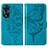 Leather Case Stands Butterfly Flip Cover Holder YB2 for Oppo A58 5G