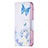 Leather Case Stands Butterfly Flip Cover L01 Holder for Apple iPhone 13 Blue