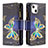 Leather Case Stands Butterfly Flip Cover L01 Holder for Apple iPhone 13 Mini Black