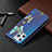 Leather Case Stands Butterfly Flip Cover L01 Holder for Apple iPhone 14 Pro Blue