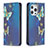 Leather Case Stands Butterfly Flip Cover L01 Holder for Apple iPhone 14 Pro Max Blue