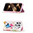 Leather Case Stands Butterfly Flip Cover L01 Holder for Apple iPhone 14 Pro Max Pink