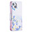 Leather Case Stands Butterfly Flip Cover L01 Holder for Apple iPhone 15 Blue