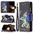 Leather Case Stands Butterfly Flip Cover L01 Holder for Apple iPhone 15 Plus Black