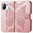 Leather Case Stands Butterfly Flip Cover L02 Holder for Xiaomi Mi 11 Lite 4G Pink