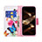 Leather Case Stands Butterfly Flip Cover L03 Holder for Apple iPhone 16 Pro Max Pink