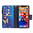 Leather Case Stands Butterfly Flip Cover L04 Holder for Apple iPhone 13 Blue