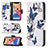 Leather Case Stands Butterfly Flip Cover L07 Holder for Apple iPhone 13 Pro Max White