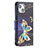 Leather Case Stands Butterfly Flip Cover L07 Holder for Apple iPhone 14 Plus Mixed