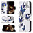 Leather Case Stands Butterfly Flip Cover L07 Holder for Apple iPhone 14 Pro Max White