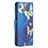 Leather Case Stands Butterfly Flip Cover L07 Holder for Apple iPhone 15 Plus Blue