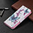 Leather Case Stands Butterfly Flip Cover L07 Holder for Apple iPhone 15 Plus White