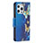 Leather Case Stands Butterfly Flip Cover L07 Holder for Apple iPhone 15 Pro Max Blue