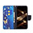 Leather Case Stands Butterfly Flip Cover L07 Holder for Apple iPhone 15 Pro Max Blue