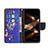 Leather Case Stands Butterfly Flip Cover L07 Holder for Apple iPhone 15 Pro Navy Blue