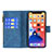 Leather Case Stands Butterfly Flip Cover L08 Holder for Apple iPhone 13 Blue