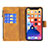 Leather Case Stands Butterfly Flip Cover L08 Holder for Apple iPhone 13 Brown