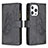 Leather Case Stands Butterfly Flip Cover L08 Holder for Apple iPhone 13 Pro Black