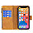 Leather Case Stands Butterfly Flip Cover L08 Holder for Apple iPhone 13 Pro Max Brown