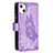 Leather Case Stands Butterfly Flip Cover L08 Holder for Apple iPhone 13 Purple