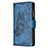 Leather Case Stands Butterfly Flip Cover L08 Holder for Apple iPhone 15 Blue