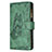 Leather Case Stands Butterfly Flip Cover L08 Holder for Apple iPhone 15 Green