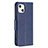 Leather Case Stands Butterfly Flip Cover L09 Holder for Apple iPhone 13 Blue