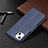 Leather Case Stands Butterfly Flip Cover L09 Holder for Apple iPhone 13 Blue