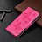 Leather Case Stands Butterfly Flip Cover L09 Holder for Apple iPhone 13 Hot Pink