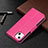 Leather Case Stands Butterfly Flip Cover L09 Holder for Apple iPhone 13 Hot Pink