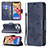 Leather Case Stands Butterfly Flip Cover L09 Holder for Apple iPhone 13 Pro Blue