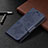 Leather Case Stands Butterfly Flip Cover L09 Holder for Apple iPhone 13 Pro Blue