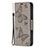 Leather Case Stands Butterfly Flip Cover L09 Holder for Apple iPhone 13 Pro Dark Gray