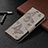 Leather Case Stands Butterfly Flip Cover L09 Holder for Apple iPhone 13 Pro Dark Gray