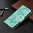 Leather Case Stands Butterfly Flip Cover L09 Holder for Apple iPhone 13 Pro Max Green