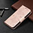 Leather Case Stands Butterfly Flip Cover L09 Holder for Apple iPhone 13 Pro Pink