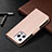 Leather Case Stands Butterfly Flip Cover L09 Holder for Apple iPhone 13 Pro Pink