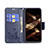 Leather Case Stands Butterfly Flip Cover L09 Holder for Apple iPhone 14 Pro Max Blue