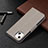 Leather Case Stands Butterfly Flip Cover L09 Holder for Apple iPhone 15 Gray