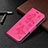 Leather Case Stands Butterfly Flip Cover L09 Holder for Apple iPhone 15 Hot Pink