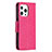 Leather Case Stands Butterfly Flip Cover L09 Holder for Apple iPhone 15 Pro Max Hot Pink