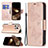 Leather Case Stands Butterfly Flip Cover L09 Holder for Apple iPhone 15 Pro Max Pink